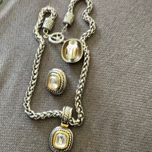 Necklace and earrings